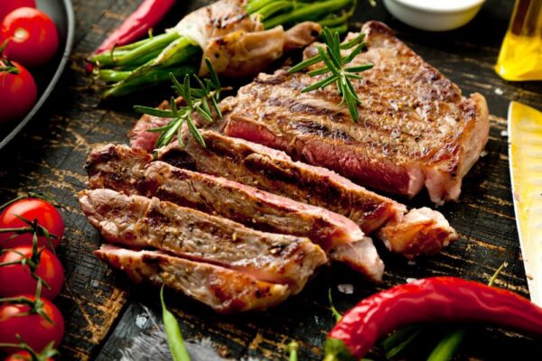 Tendre bavette de veau grillée