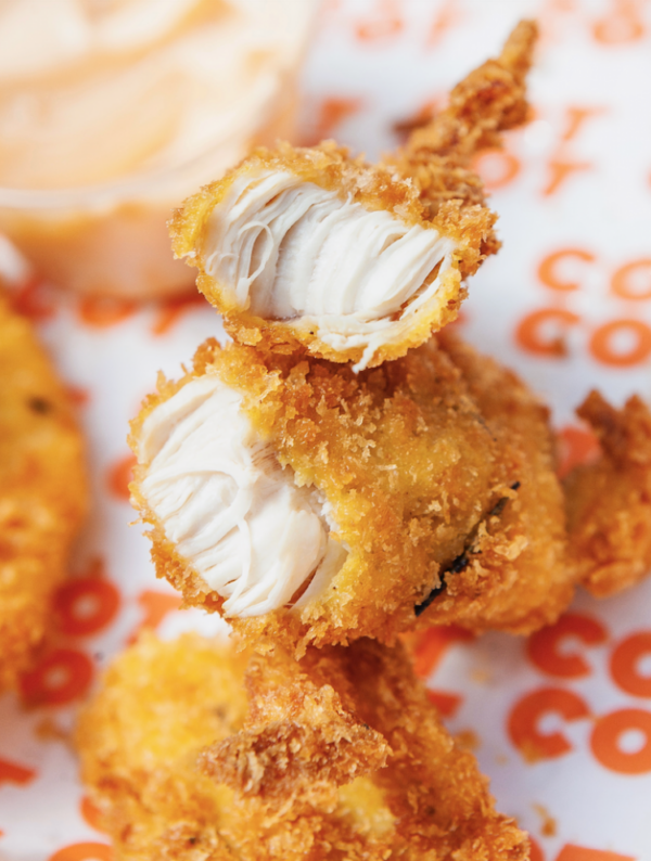 Salade gourmande de tenders panés..(maison)