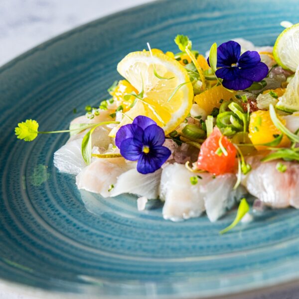 Ceviche saumon/dorade sauce agrumes
